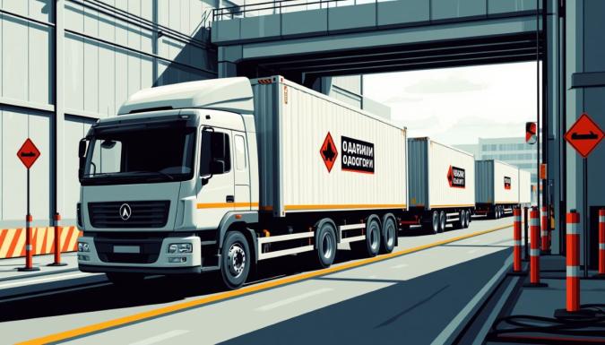 С 1 апреля можно забронировать дату въезда грузовика в пункт пропуска